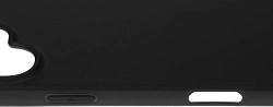 Чехол (клип-кейс) BoraSCO для Apple iPhone 16 Plus Silicone Case черный (73521)