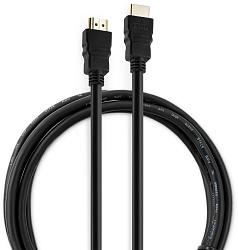 Кабель аудио-видео Buro HDM 1.4 HDMI (m)/HDMI (m) 1.8м. позолоч.конт. черный (BHP RET HDMI18)