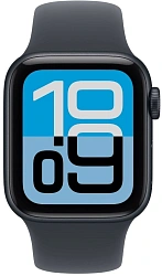 Смарт-часы Apple Watch SE 3 2025 A3325 44мм OLED корп.темная ночь Sport Band рем.темная ночь разм.брасл.:M/L (MEHQ4HN/A)