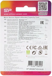 Флеш карта microSDXC 128GB Silicon Power SP128GBSTXDV3V20 Superior V30 A1 w/o adapter