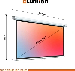 Экран Lumien 84" 137x192см Eco Picture LEP-100126 16:9 настенно-потолочный рулонный белый