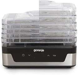 Сушка для фруктов и овощей Gorenje FDK400DE 5под. 240Вт нержавеющая сталь