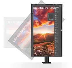 Монитор LG 31.5" UltraFine 32UN880K-B черный IPS LED 16:9 HDMI M/M матовая HAS Piv 1000:1 380cd 178гр/178гр 3840x2160 60Hz DP 4K USB 10.3кг