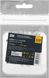 Наконечник IEK Е 0,75-08 0.75мм2 дл.14.4мм белый/серый (упак.:100шт) (UGN10-C75-02-08)