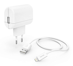 Сетевое зар./устр. Hama H-183265 12W 2.4A USB для Apple белый (00183265)