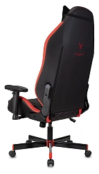 Кресло игровое Knight Neon черный/красный соты экокожа с подголов. крестов. металл