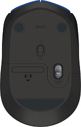 Мышь Logitech M171 синий/черный оптическая 1000dpi беспров. USB для ноутбука 2but (910-004640)