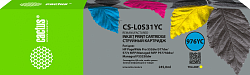 Картридж струйный Cactus CS-L0S31YC 976YC желт.пигм. (245мл) для HP PageWide P55250dw/ P57750dw MFP Managed с чипом