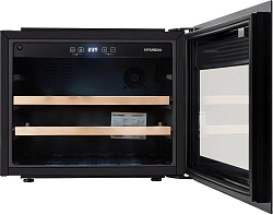 Винный шкаф Hyundai HBWC 0461 SCT 1-нокамерн. черный
