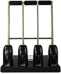 Дырокол Kw-Trio Heavy Duty 954 макс.:150лист. металл/пластик черный отв.:4 с линейкой