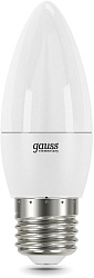 Лампа светодиодная Gauss Elementary 30222 12Вт цок.:E27 свеча 220B св.свеч.бел.нейт. (упак.:10шт)