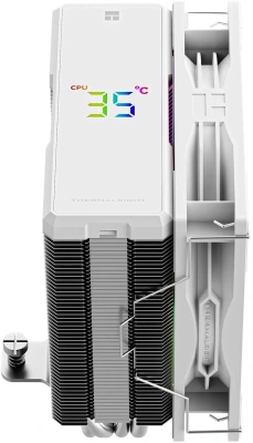 Устройство охлаждения(кулер) Thermalright Assassin X 120 R Digital ARGB Soc-AM5/AM4/1200/1700/1851 белый 4-pin 29.8dB Al+Cu LCD Ret (AX120-R-DIGITAL-WH-ARGB)