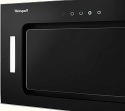 Вытяжка встраиваемая Weissgauff Intense 600 Touch черный/стекло черное управление: сенсорное (1 мотор)
