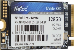 Накопитель SSD Netac PCIe 3.0 x2 128GB NT01N930ES-128G-E2X N930ES M.2 2242