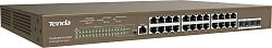 Коммутатор Tenda TEG5328P-24-410W (L3) 24x1Гбит/с 4SFP 24PoE 370W управляемый