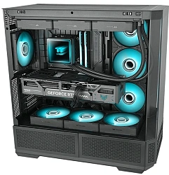 Вентилятор для корпуса Thermaltake CT140 EX Infinity ARGB 140х140x25 черный 4-pin 29.2дБ (упак.:3шт) (CL-F242-PL14SW-A) Ret