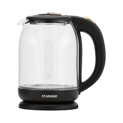 Чайник электрический Starwind SKG1052 1.8л. 1500Вт темно-коричневый/бронзовый корпус: стекло