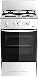 Плита Газовая Darina S GM 441 001 W белый (без крышки) реш.сталь