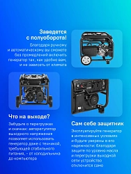Генератор Hyundai HHY 3050FE 3.2кВт