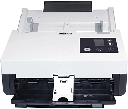 Сканер протяжный Avision AD345GN (000-1011-02G) A4 белый/черный