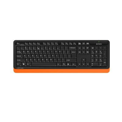 Клавиатура + мышь A4Tech Fstyler FG1010 клав:черный/оранжевый мышь:черный/оранжевый USB беспроводная Multimedia (FG1010 ORANGE)