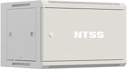 Шкаф коммутационный NTSS Премиум (NTSS-W6U6060FD) настенный 6U 570x600мм пер.дв.металл 60кг серый 500мм 18.8кг 220град. 370мм IP20 сталь