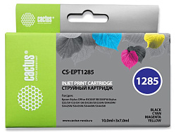 Картридж струйный Cactus CS-EPT1285 T1285 черный/голубой/пурпурный/желтый набор (31мл) для Epson Stylus SX125/SX425W/SX420W/S22/Office BX305F/BX305FW с чипом