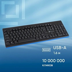 Клавиатура Оклик 95M черный USB (1788106)