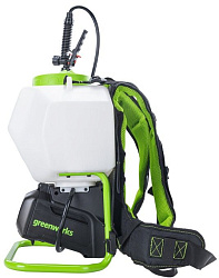 Опрыскиватель Greenworks G40BPS аккум. ранц. 15л белый/зеленый (5300007)