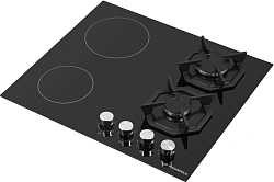 Газовая варочная поверхность Maunfeld EEHG.642VC.2CB/KG черный