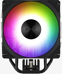 Устройство охлаждения(кулер) Aerocool Rime 4 Dual ARGB Soc-AM5/AM4/1200/1700/1851 черный 4-pin 17-34dB Al+Cu 250W Ret