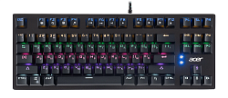 Клавиатура Acer OKW126 механическая черный USB Multimedia for gamer для ноутбука LED (ZL.KBDEE.00G)