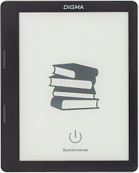 Электронная книга Digma F4 5.83" E-Ink 680x920 Touch Screen 1.2Ghz 1Gb/8Gb/SD/microSDHC/подсветка дисплея черный