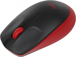 Мышь Logitech M190 черный/красный оптическая 1000dpi беспров. USB 2but (910-005926)