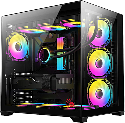 Корпус Bloody CC-122 черный без БП ATX 10x120mm 1xUSB2.0 1xUSB3.0 audio