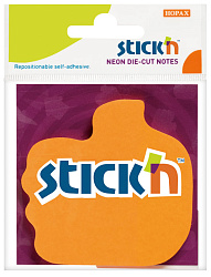 Блок самоклеящийся бумажный Stick`n 21178 70x70мм 50лист. 70г/м2 неон оранжевый вырубной "большой палец" европодвес
