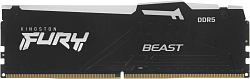 Память DDR5 4x16GB 5200MHz Kingston KF552C40BBAK4-64 Fury Beast RGB RTL Gaming PC5-41600 CL40 DIMM 288-pin 1.25В kit single rank с радиатором Ret