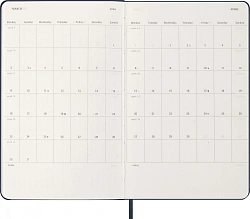 Еженедельник Moleskine CLASSIC WKNT Large 130х210мм 144стр. синий сапфир