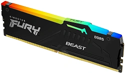 Память DDR5 16GB 5600MHz Kingston KF556C40BBA-16 Fury Beast XMP RGB RTL Gaming PC5-44800 CL40 DIMM 288-pin 1.25В dual rank с радиатором Ret