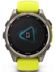 Смарт-часы Garmin Fenix 8 51мм 1.3" AMOLED корп.серый рем.желтый (010-02907-21)