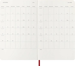 Ежедневник Moleskine CLASSIC SOFT Large 130х210мм 400стр. мягкая обложка красный