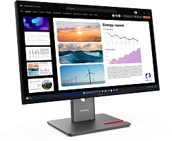 Монитор Lenovo 23.8" ThinkVision P24Q-40 черный IPS LED 4ms 16:9 HDMI матовая HAS Piv 1000:1 300cd 178гр/178гр 2560x1440 120Hz DP Quad 2K (1440p) USB 5.7кг