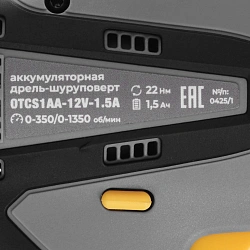 Дрель-шуруповерт Ovk Tools OTCS1AA-12V-1.5A 12Вт аккум. патрон:быстрозажимной (кейс в комплекте)