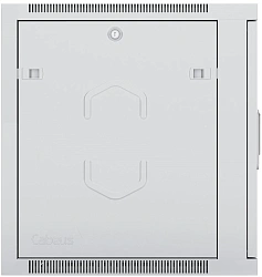 Шкаф коммутационный Cabeus (SH-05F-9U60/60) настенный 9U 600x600мм пер.дв.стекл 60кг серый 540мм IP20 сталь