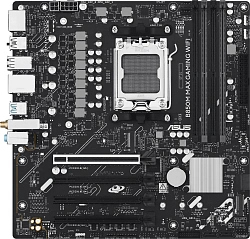 Материнская плата Asus B850M MAX GAMING WIFI SocketAM5 AMD B850 4xDDR5 mATX AC`97 8ch(7.1) GbLAN RAID+HDMI+DP