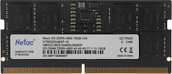 Память DDR5 16GB 4800MHz Netac NTBSD5N48SP-16 Basic RTL Gaming PC5-38400 CL40 SO-DIMM 262-pin 1.1В original Intel Ret