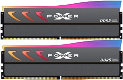 Память DDR5 2x16GB 6800MHz Silicon Power SP032GXLWU68AFDK Xpower Storm RGB RTL Gaming PC5-54400 CL34 DIMM 288-pin 1.4В kit single rank с радиатором Ret