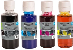 Чернила Cactus CS-GT51/GT52SET голубой/пурпурный/желтый/черный набор для HP Ink Tank 110/115/116/118/310/315/316/318/319/515/615;Wireless 410/411/415/416/418/419;GT 5810/5820/5812/5822