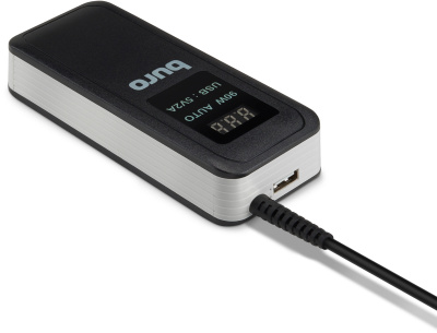 Блок питания Buro BUM-0065A90 автоматический 90W 15V-20V 11-connectors 5A 1xUSB 2.1A от бытовой электросети LСD индикатор