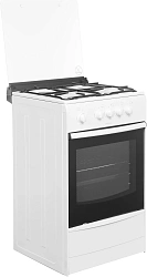 Плита Газовая Darina 1В GM 441 002 W белый (стеклянная крышка) реш.сталь